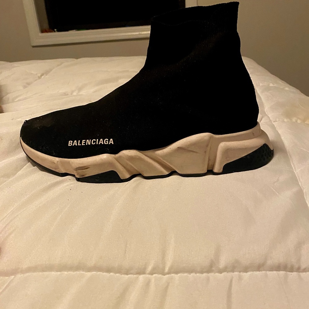 Balenciaga black/white Speed sneakers